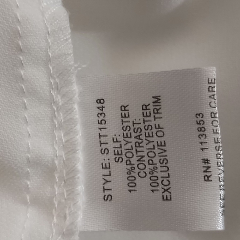 Sugar Lips Blouse size xs color white like new - Picture 7 of 8
